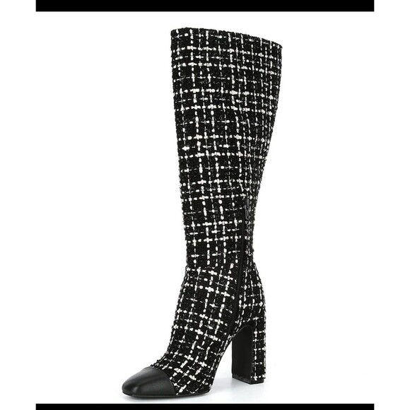 Steve Madden Ally-C Boucle Cap Toe Tall Boots Wide Calf 6.5 - Picture 5 of 7